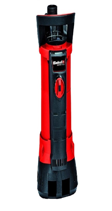 Einhell GE-DP 6935 A ECO Pompa a immersione acque scure(690 W, portata max. 17500 L/h, prevalenza 9 m, immersione max 8 m, corpi estranei fino a 35 mm, Aquasensor, incl. attacco universale)